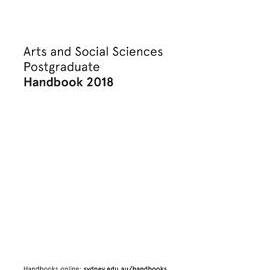 Arts and Social Sciences Postgraduate Handbook 2018