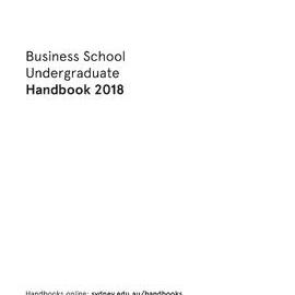 Business School Undergraduate Handbook 2018