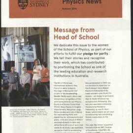 Physics News, Autumn 2016