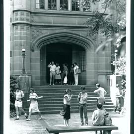 Students Outside Old Teachers College