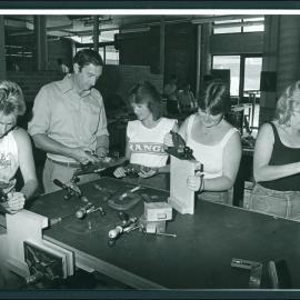 Women Learning Carpentry Skills in Faculty of Architecture Workshop