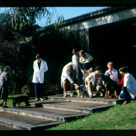 Group Outside the Veterinary Hospital and Clinic