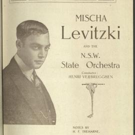 Mischa Levitzki and the NSW State Orchestra - 1st Orchestral Concert