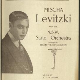 Mischa Levitzki and the NSW State Orchestra - 2nd Orchestral Concert