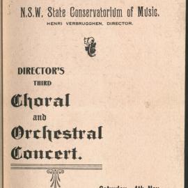 Director's Third Choral and Orchestral Concert