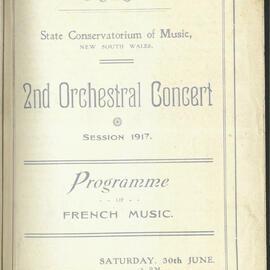 French Music - 2nd Orchestral Concert - Session 1917