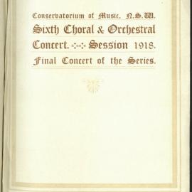 Sixth Choral and Orchestral Concert - Final Concert of the Series
