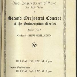 Second Orchestral Concert of the Subscription Series