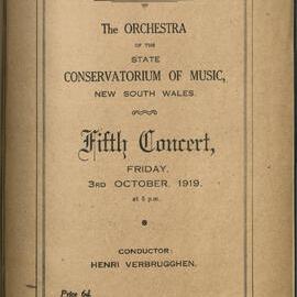 Melbourne Town Hall - Fifth Orchestral Concert