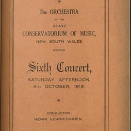Melbourne Town Hall - Sixth Orchestral Concert