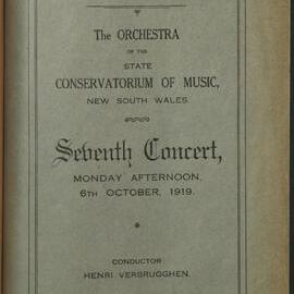 Melbourne Town Hall - Seventh Orchestral Concert