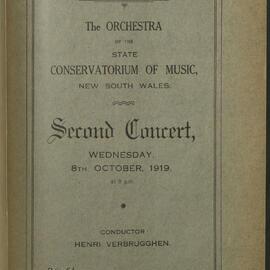Adelaide Town Hall - Second Orchestral Concert