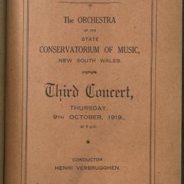 Adelaide Town Hall - Third Orchestral Concert