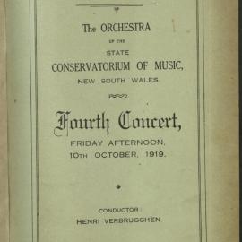Adelaide Town Hall - Fourth Orchestral Concert