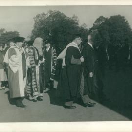 Ad Eundem Gradum Degrees Conferred Upon the Rt. Hon. Viscount Jowitt and Dean Erwin Griswold, Academic Procession