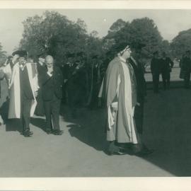 Ad Eundem Gradum Degrees Conferred Upon the Rt. Hon. Viscount Jowitt and Dean Erwin Griswold, Academic Procession
