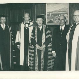 Ad Eundem Gradum Degrees Conferred Upon the Rt. Hon. Viscount Jowitt, Lord High Chancellor of England, Dean Erwin Griswold, Dean of Harvard Law School