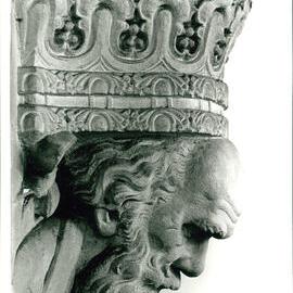 Carved Portrait Head of Charles Darwin in the Professorial Board Room