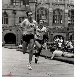 Quad Race Runners at Orientation Week 1983