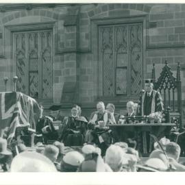 Charles Bickerton Blackburn Presiding over Ceremony of Commemoration of Benefactors