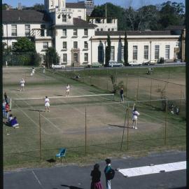 Tennis Courts Between Manning House and Old Teachers College