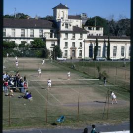 Tennis Courts Between Manning House and Old Teachers College