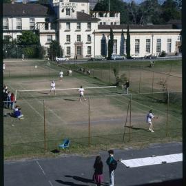 Tennis Courts Between Manning House and Old Teachers College