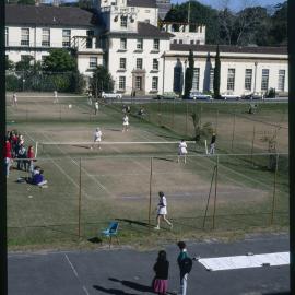 Tennis Courts Between Manning House and Old Teachers College