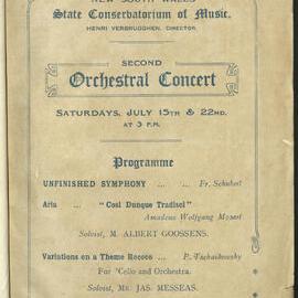 Second Orchestral Concert
