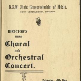 Director's Third Choral and Orchestral Concert