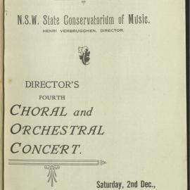 Director's Fourth Choral and Orchestral Concert