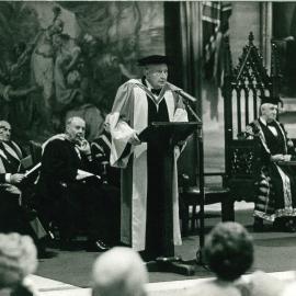 Conferring of Honorary Degree of Doctor of Letters Upon the Chancellor Emeritus Sir Charles Bickerton Blackburn