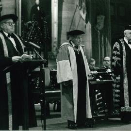 Conferring of Honorary Degree of Doctor of Letters Upon the Chancellor Emeritus Sir Charles Bickerton Blackburn