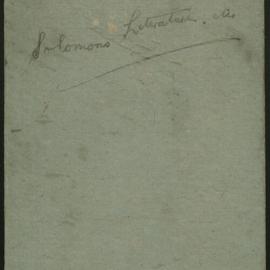 Notes on Solomons Literature