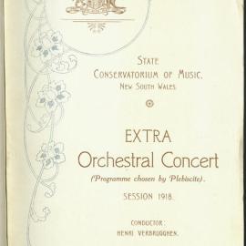 Extra Orchestral Concert Session 1918 - Programme Chosen by Plebiscite