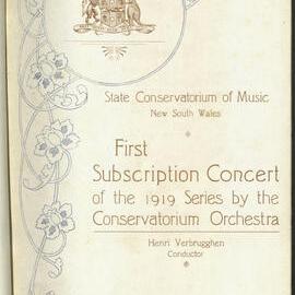 First Subscription Concert of the 1919 Series