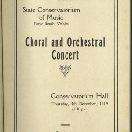 Choral and Orchestral Concert