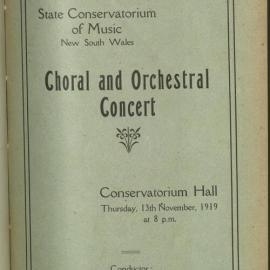Choral and Orchestral Concert