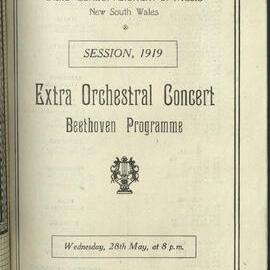 Session 1919 Extra Orchestral Concert - Beethoven Programme