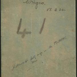 Wogeo Notebook [Schouten Islands, Papua New Guinea]