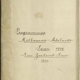Melbourne and Adelaide Tour 1919 - Melbourne Town Hall - First Concert