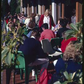 Students Relaxing in Manning House