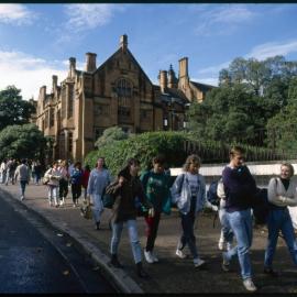 Students Walking on Manning Road