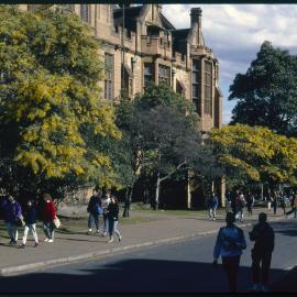 Students Walking on Manning Road