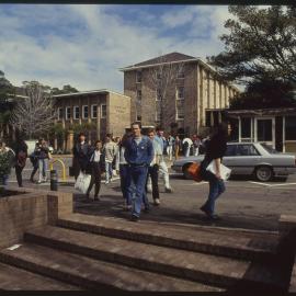 Students Between Lectures at Merewether Building