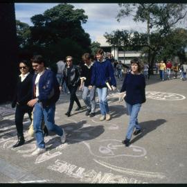 Students Walking Between Lectures