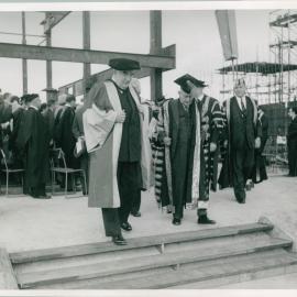 Laying of the Foundation Stone of Fisher Library by the Prime Minister, the Right Honourable RG Menzies