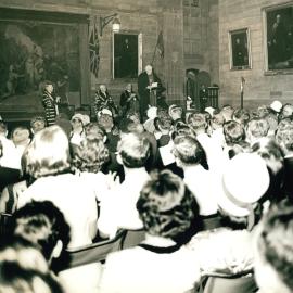 Lecture in the Great Hall during Visit of the Archbishop of Canterbury