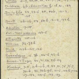 Manum Island Field Notebook