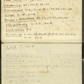Manum Island Field Notebook 